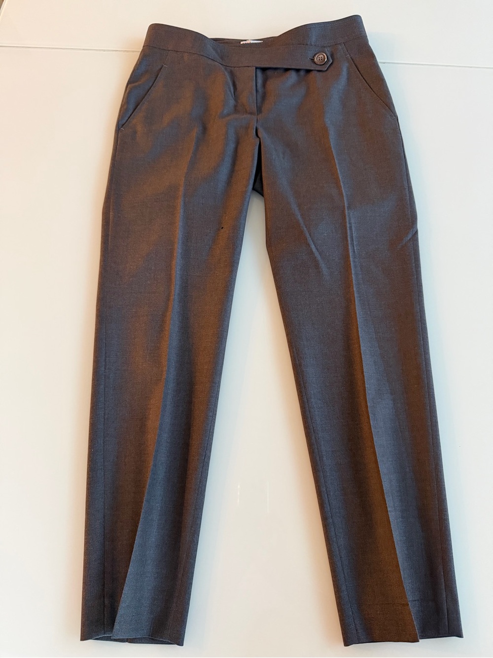 Brunello Cucinelli Charcoal Gray Tailored Dress Pants sz 4